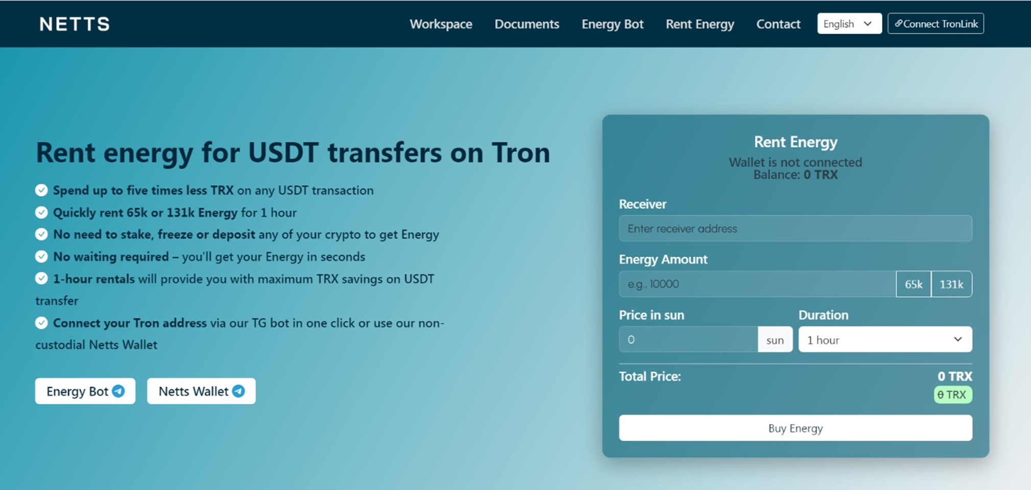 Netts web form