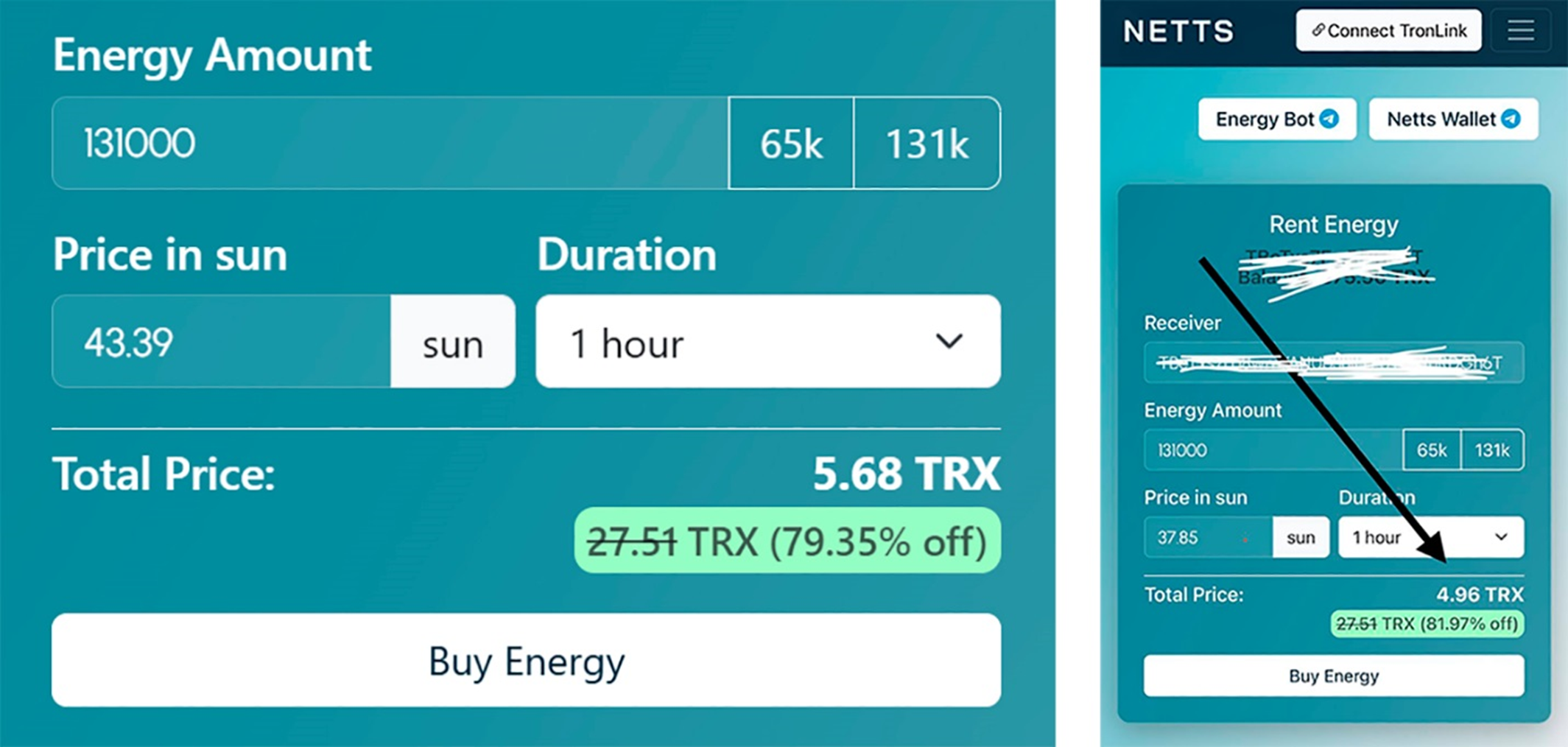 Netts web form