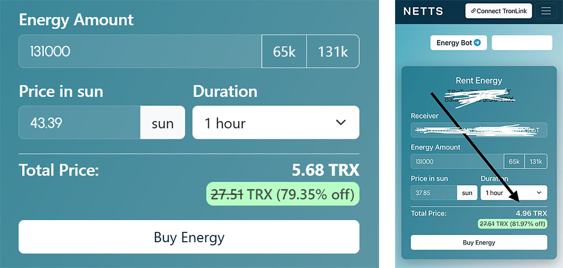 Netts web form