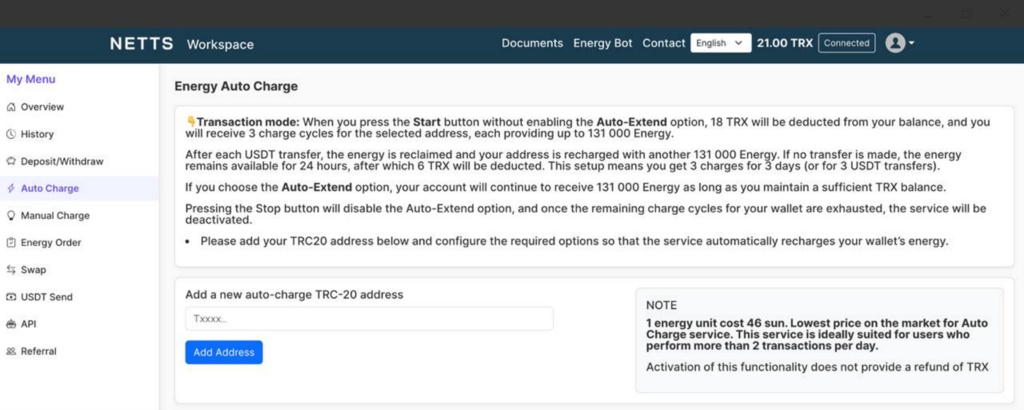 Netts web form