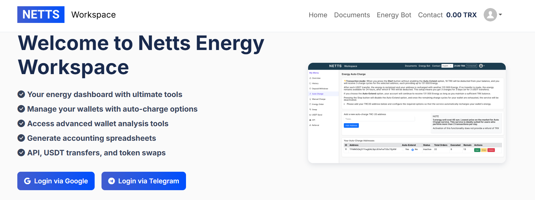 Netts web form