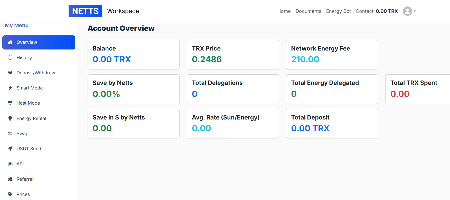 Netts web form