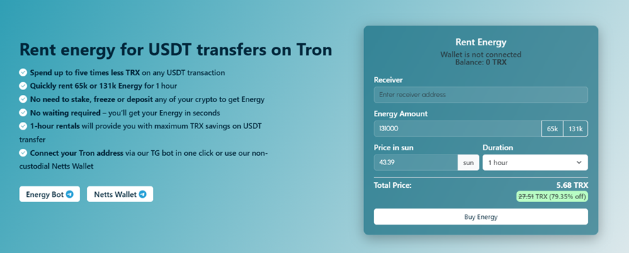 Netts web form