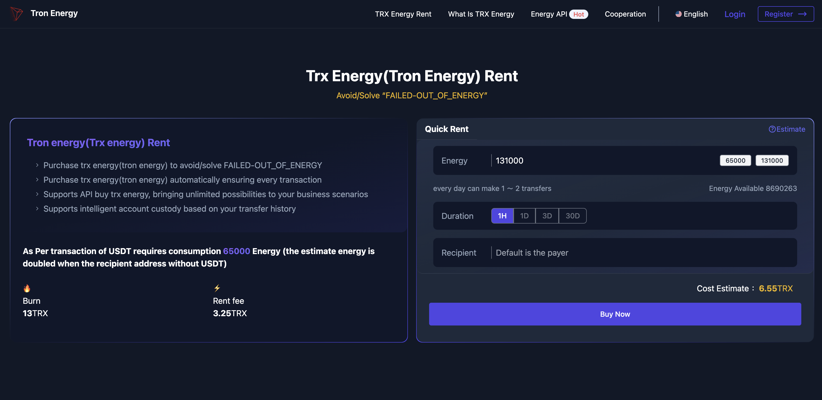 Tron Energy